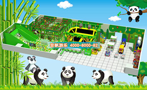 兒童淘氣堡森林動物風格[200平方]